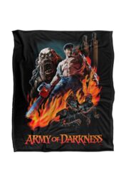 Army of Darkness Painted Evil Silky Touch Super Soft Throw Blanket 152 X 127 cm in White - thumbnail 1