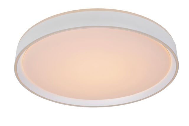 Lucide 'NURIA' Dimmable Stylish Decorative Indoor LED Flush Ceiling Light in White - image 1