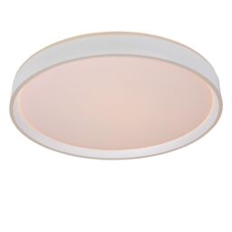Lucide 'NURIA' Dimmable Stylish Decorative Indoor LED Flush Ceiling Light in White - thumbnail 4