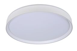 Lucide 'NURIA' Dimmable Stylish Decorative Indoor LED Flush Ceiling Light in White - thumbnail 2
