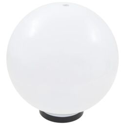 Berkfield Home LED Bowl Lamps 4 pcs Spherical 30 cm PMMA in White - thumbnail 4