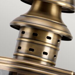 Netlighting Downing Street 1 Light Outdoor Wall Lantern Light Solid Brass IP44 E27 in Yellow - thumbnail 5