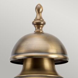 Netlighting Downing Street 1 Light Outdoor Wall Lantern Light Solid Brass IP44 E27 in Yellow - thumbnail 2