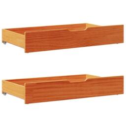 Berkfield Home Bed frame without Mattress Wax Brown 160x200 cm Solid Wood Pine - thumbnail 6