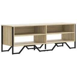 Berkfield Home TV Cabinet Sonoma Oak 122x34x41 cm Engineered Wood in Light Tan - Size: 122 x 34 x 41 cm - thumbnail 3