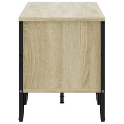 Berkfield Home TV Cabinet Sonoma Oak 122x34x41 cm Engineered Wood in Light Tan - Size: 122 x 34 x 41 cm - thumbnail 5