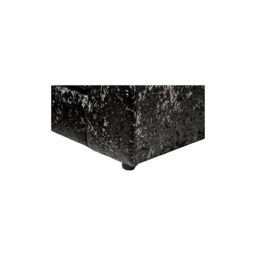 LUXURY LIFE Dylan Crushed Velvet Fabric Left Hand Facing Corner Sofa in Black - thumbnail 5