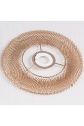 Harper Living Easy Fit Metal Lampshade Compact Vintage Ceiling fitting Shade in Gold - thumbnail 2