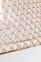 Harper Living Easy Fit Metal Lampshade Compact Vintage Ceiling fitting Shade in Gold - thumbnail 3