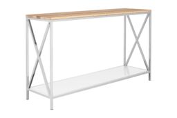 Orsina Sleek Console Table, Modern Design Hallway Table For Hallway, Distinctive Sofa Table For Livingroom in Silver - thumbnail 2