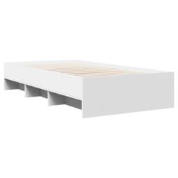 Berkfield Home Durable Bed Frame without Mattress White 90x200 cm Engineered Wood - thumbnail 7
