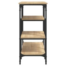 Berkfield Home Console Table with Shelves Sonoma Oak 100x35x75 cm in Brown - Size: 100 x 35 x 75 cm - thumbnail 5