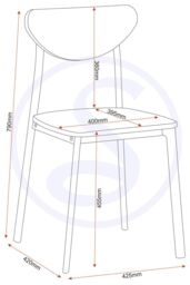 Seconique Riley Chair ( Pair ) in Light Oak - thumbnail 6