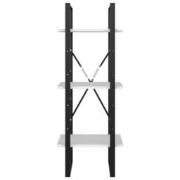 Berkfield Home 3-Tier Book Cabinet White 40x30x105 cm Engineered Wood - Size: 40 x 30 x 105 cm - thumbnail 5
