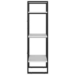 Berkfield Home 3-Tier Book Cabinet White 40x30x105 cm Engineered Wood - Size: 40 x 30 x 105 cm - thumbnail 6