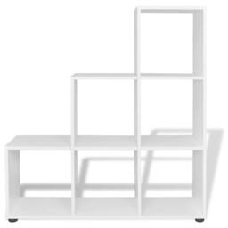 Berkfield Home Staircase Bookcase/Display Shelf 107 cm White - thumbnail 3