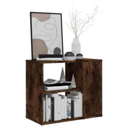 Berkfield Home Side Cabinet Smoked Oak 60x30x50 cm Engineered Wood in Brown - Size: 60 x 30 x 50 cm - thumbnail 5