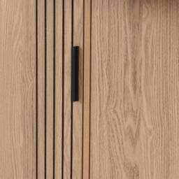 Seconique Tessa 3 Door 2 Drawer Sideboard in Natural - thumbnail 7