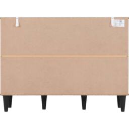 Seconique Tessa 3 Door 2 Drawer Sideboard in Natural - thumbnail 6
