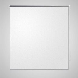 Berkfield Home Roller Blind Blackout 100 x 175 cm White - thumbnail 1