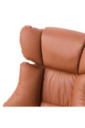 Living and Home Ergonomic Office Chair with Recline, Footrest & Adjustable Headrest in Brown - thumbnail 6