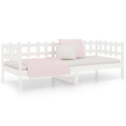 Berkfield Home Day Bed White 90x190 cm Solid Wood Pine - thumbnail 5