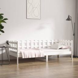 Berkfield Home Day Bed White 90x190 cm Solid Wood Pine