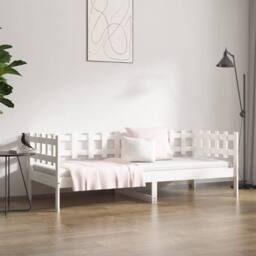 Berkfield Home Day Bed White 90x190 cm Solid Wood Pine - thumbnail 4
