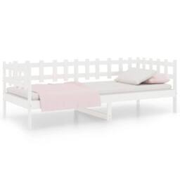 Berkfield Home Day Bed White 90x190 cm Solid Wood Pine - thumbnail 2