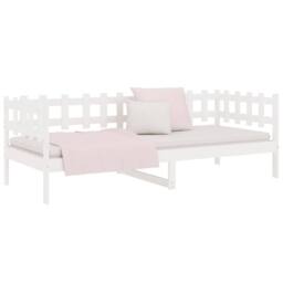 Berkfield Home Day Bed White 90x190 cm Solid Wood Pine - thumbnail 6