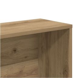 Berkfield Home Book Cabinet Artisan Oak 157x24x160 cm Engineered Wood in Brown - Size: 157 x 24 x 160 cm - thumbnail 7