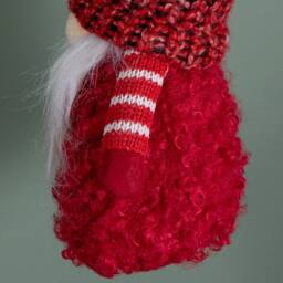 Samuel Alexander 16cm Red Gonk with Bobble Hat Hanging Christmas Pendant Decoration - thumbnail 5
