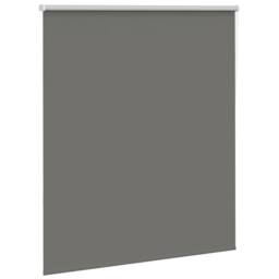Berkfield Home Roller Blind Blackout Grey 140x130 cm Fabric Width 136.6 cm Polyester - thumbnail 1