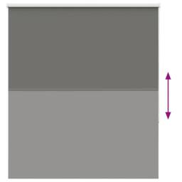 Berkfield Home Roller Blind Blackout Grey 140x130 cm Fabric Width 136.6 cm Polyester - thumbnail 5