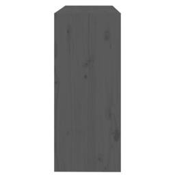 Berkfield Home Beautiful Book Cabinet/Room Divider Grey 80x30x71.5 cm Solid Wood Pine - thumbnail 6