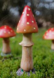 Marco Paul Set of 4 Red Mushroom Fairy Ornaments - thumbnail 5