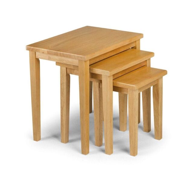 netfurniture Scotch Nest Of Tables - Oak in Light Oak