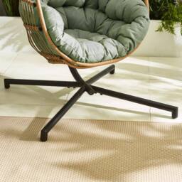 FurnitureboxUK Egg Outdoor Garden Hanging Chair in Green - thumbnail 5