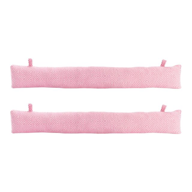 Nicola Spring Chevron Draught Excluders - 80cm - Pack of 2 in Pink - image 1