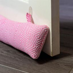 Nicola Spring Chevron Draught Excluders - 80cm - Pack of 2 in Pink - thumbnail 5