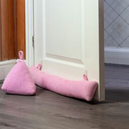 Nicola Spring Chevron Draught Excluders - 80cm - Pack of 2 in Pink - thumbnail 6