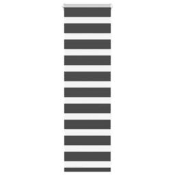 Berkfield Home Zebra Blind Black 55x100 cm Fabric Width 50.9 cm Polyester - thumbnail 1