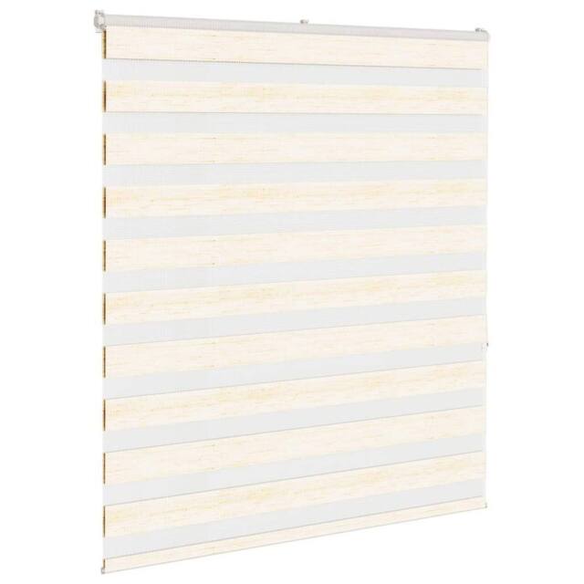 Berkfield Home Elegant Zebra Blind Marble Beige 125x150 cm Fabric Width 120.9 cm - image 1