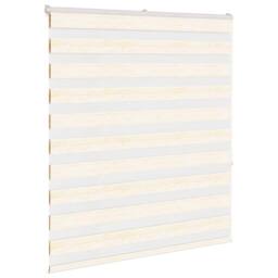 Berkfield Home Elegant Zebra Blind Marble Beige 125x150 cm Fabric Width 120.9 cm