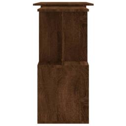 Berkfield Home Corner Desk Brown Oak 200x50x76 cm Engineered Wood - Size: 200 x 50 x 76 cm - thumbnail 7