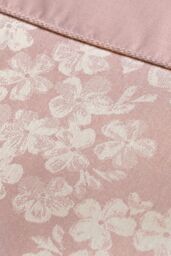 Dreams & Drapes 'Blossom' Premium Woven Jacquard Floral Blossom Duvet Cover Set in Rose - Size: Single - thumbnail 2