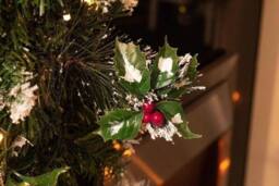 Marco Paul 6ft Pre-Lit Snow Dusted Christmas Garland in Green - thumbnail 5