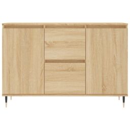 Berkfield Home Sideboard Sonoma Oak 104x35x70 cm Engineered Wood in Brown - Size: 104 x 35 x 70 cm - thumbnail 5