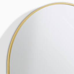 FurnitureboxUK Charlie Gold Metal Large 110x70cm Ovemantle Arch Mirror - Size: 110x70 cm - thumbnail 6