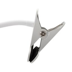 Happy Homewares Modern Rechargeable 3 Speed Clip-On Fan with LED Dimmable Ring Light in White - thumbnail 5